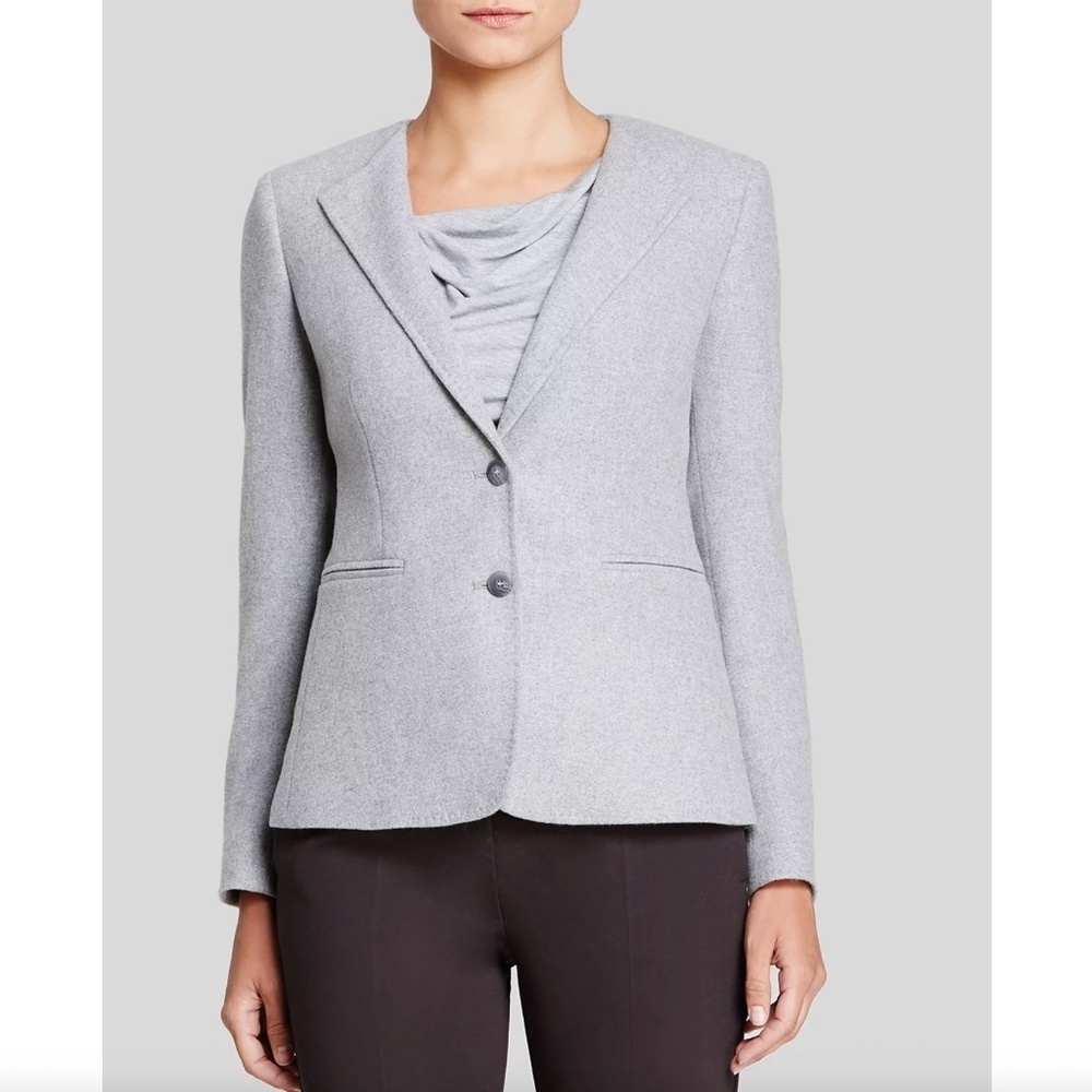 Max Mara Curt Cashmere Flap Lapel Blazer